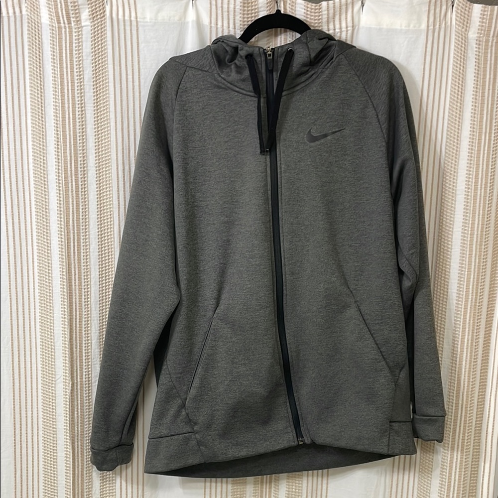 Nike Gray Dri-fit Full-Zip Hoodie